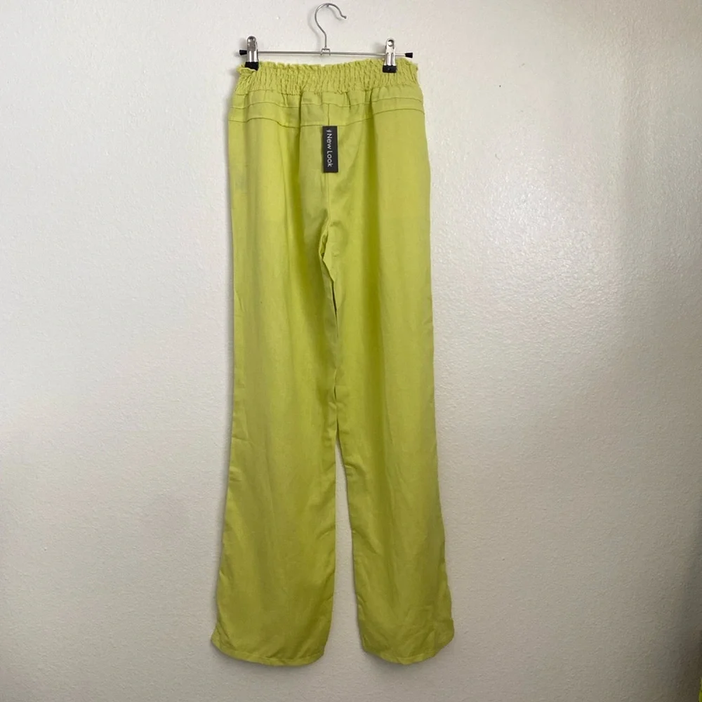 New Look Lime Green Wide Leg Pants - Picture 9 of 14